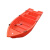 牛筋塑料船渔船加厚双层pe养殖钓鱼船塑胶冲锋舟观光双人塑胶船 6.8米冲锋舟