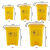 伏加瑞伏加瑞医疗垃圾桶黄色脚踏医院诊所灰色生活医疗废物垃圾桶利器盒10L15L 红色【有害垃圾】 15L-脚踏带盖