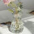 美克杰简约玻璃花瓶水养韩式现代创意家居客厅餐厅干花插花装饰摆 现代韩式南瓜:15cm透明色