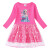 迪士尼（Disney）春秋新款女童连衣裙棉质印花卡通星星月亮网纱长袖公主 粉色 90cm