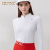 HUNNZ品牌高尔夫服装女装修身运动golf长袖t恤春秋季高尔夫球服装 白色长袖 S