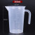量杯带刻度大容量筒烘焙级塑料量桶1000ml5000毫升盖奶茶商用 直把500ml