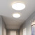 耀勘led圆形吸顶灯现代简约卧室灯玄关阳台灯过道灯厨房卫生间 27cm-白-白光
