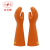 双安 25KV绝缘手套（舒适型）带电作业防触电橡胶手套 橙色 1副