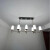 松伟新款LED春蕾系列 智能客厅杯形卧室餐厅现代简约轻奢铝艺 八头长吊灯