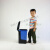 分类脚踏式垃圾桶可回收其他垃圾双桶20L40升室内脚踩塑料桶连体 60L双桶hy款(蓝可回收+红有害)