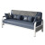 沙发床两用小户型可折叠沙发多功能客厅出租房科技布简易铁艺沙发 中灰色(耐用麻布) 定制 0.1m 预定金