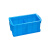 加厚带盖塑料分格箱二格周转箱2螺丝盒配件箱养鱼养龟过滤专用箱 蓝色小耳朵385x275x120mm 长*宽*高
