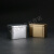雷锦50g小号方盒便携旅行茶叶铁盒绿茶红茶食品通用密封罐金属包装盒 银色