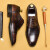 百丽驼美士（BALITOMMS）电商男鞋商务正装头层牛皮方头牛津鞋 棕色 37