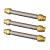 玛仕福 304不锈钢波纹管双外丝铜头金属软管铜头金属软连接风机盘管 4分DN15(20cm) 