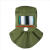 GJXBP男女加厚白防尘面罩防护披肩帽喷沙帽打磨喷涂喷漆头罩 绿色喷砂帽