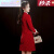 缇莉妍 新娘敬酒服女冬季新中式红色感加绒加厚中国风小个子 5201外套 S