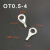 OT6-10冷压端子线耳鼻接线端子O型圆形铜鼻子连接器端子鼻 OT4-8(1000/包)