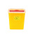 方形一次性推盖针筒盒垃圾桶医院诊所圆形利器盒 黄色 方3L:100个1箱