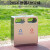 户外垃圾桶不锈钢大号环卫垃圾分类小区景区垃圾箱商用街道垃圾筒 201A双桶