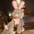欢恩美（Finemate）邦尼兔美国兔子毛绒玩具玩偶抱枕生日礼物女100cm白色
