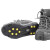 海斯迪克 10齿冰爪防滑 雪地冰面便携简易鞋链雪爪鞋套 M码 HKT-378