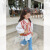 戴丽格女童春装新款童装儿童韩版针织马甲小童毛衣背心宝宝无袖上衣 红色 80cm