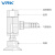 威尔克VRK PAT系列真空吸盘座金具侧进气金具配黑色白色吸盘 PAT-15-N/安装牙M4 