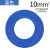 德威狮定制电线国标铜芯多股软电线BVR1.5/2.5/4/6平方多芯线铜线 国标BVR多股10平方-蓝色 100m