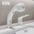 KVK日本原装抽拉双孔面盆水龙头km5171-6 5073L-6高配版白色 KM5171-6(普通款冷热管42cm)