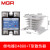 美ge尔单相固态继电器SSR MGR-1 D4880 80A直流控制交流DC-DA 继电器+散热器T型白色