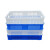 塑料镂空箩多层收纳筐龙虾筐长方形水果筐超市货架蔬菜冷冻 加厚7号箩-白色