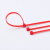 伊莱科（ELECALL）自锁式尼龙扎带加宽加厚束线理 线带捆扎绑带 电线整理大号强力加强塑料扎线 A级 ELEH-A4 红色 200mm长（100根/包）5包
