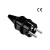 榆钦法式电源插头16A250V德标欧式二圆欧规接线插头带CE认证欧标接头 E-012欧标插头 白色