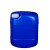 20L塑料桶化工桶带盖PE耐腐蚀加厚20升公斤水桶堆码胶壶油桶方罐 20升扁桶白色