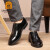 老人头（LAORENTOU）皮鞋男系带头层牛皮正装鞋男士休闲商务舒适圆头婚鞋 1717 黑 40 