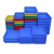 塑料盒子长方形塑料盆方盘方盒零件盒方形塑胶盆浅盘饲养箱 2#塑料方盘蓝色 440*290*75mm