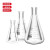 玻璃三角烧瓶烧杯化学实验器材锥形瓶带塞50/150/250/500/1000ml 环球直口三角瓶100ml