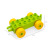 汽车积木大颗粒儿童拼装玩具兼容乐高轮胎配件火车车底车轮小定制 果绿车底 5只装