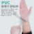 一次性手套pvc复合全麻面防护高弹家务防水防油卫生洗碗 黑的 M
