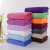 鲁识清洁毛巾超细纤维吸水百洁抹布30*70cm紫色5条装