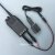 对讲机充电器座充线充USB夹子插卡公网座子可定做改装通用型 1号-夹子黑红线