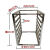 DYQT厨房冰箱内烤盘架隔层商用不锈钢里面置物架冷冻内部面包冰柜托盘 七层不锈钢托盘架高61 适于四门六门冰箱