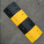 橡胶减速带公路道路减速板线槽汽车停车家用限速缓冲减速带 橡胶圆头5cm一对 公路减速带