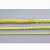 适用凯夫拉绳高温防火阻燃帆船绳耐磨编织纤维圆绳消防火灾芳纶安全绳 黄色2mm/米