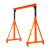 龙门架移动小型门式起重机电动工地吊机架航吊葫芦吊升降式龙门吊 固定款-国标3吨高2.5米*宽2.5米