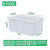 妙时居（MIAOSHIJU）牛筋塑料水箱长方形加厚加大箱水产养殖箱泡瓷砖 500L牛筋加厚水箱_长