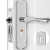 虎顿卧室门锁室内门锁木门锁可调节尺寸通用门锁免改孔门锁KTS02-M125