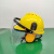 安全帽带矿灯带面罩耳罩ABS加厚透气防护面屏隔音耳罩矿工帽头盔 ABS加厚不透气黄帽+面罩+耳罩