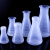 施莱登 塑料三角锥形瓶化学实验瓶子250ml500ml烧杯直口广口摇瓶 500ml大口不带盖1个 