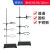 DYQT铁架台实验室架子台杆化学实验器材滴定台固定支架十字夹不锈钢大 铸铁铁架台3圈高60cm