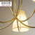 洛西 法式浪漫布艺吊灯 美式简约创意设计客厅卧室餐厅全铜灯具 铜材5头直径78cm