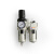 气源处理器二联件油水分离器空气过滤器调压阀AC2010 3010 4010 AC2010-02 G1/4螺纹孔