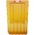 三孔水马围挡可移动防撞隔离墩安全施工注水隔离围栏塑料铁马护栏 黄色常规1.8米围挡